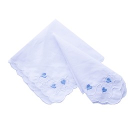 CoCoUSM Womens Handkerchiefs Lace Embroidered Cotton Handkerchiefs White3PCS