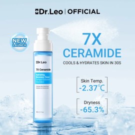 Dr.Leo 7X Ceramide Hydrating Recovery Toner for Sensitive Skin – Redness Repair & Intense Moisture, 80ml Affordable Skincare