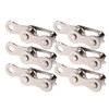 X AUTOHAUX 6 Pair Single Speed Silver Tone Chain Master