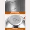 Stainless Steel Butter Warmer Flat Bottom Milk Pot with Double