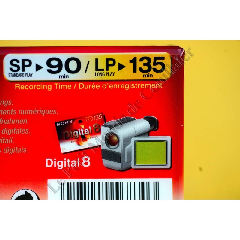 Sony - 8MM Camcorder Cassette, Digital 8 Format, 90 Minutes
