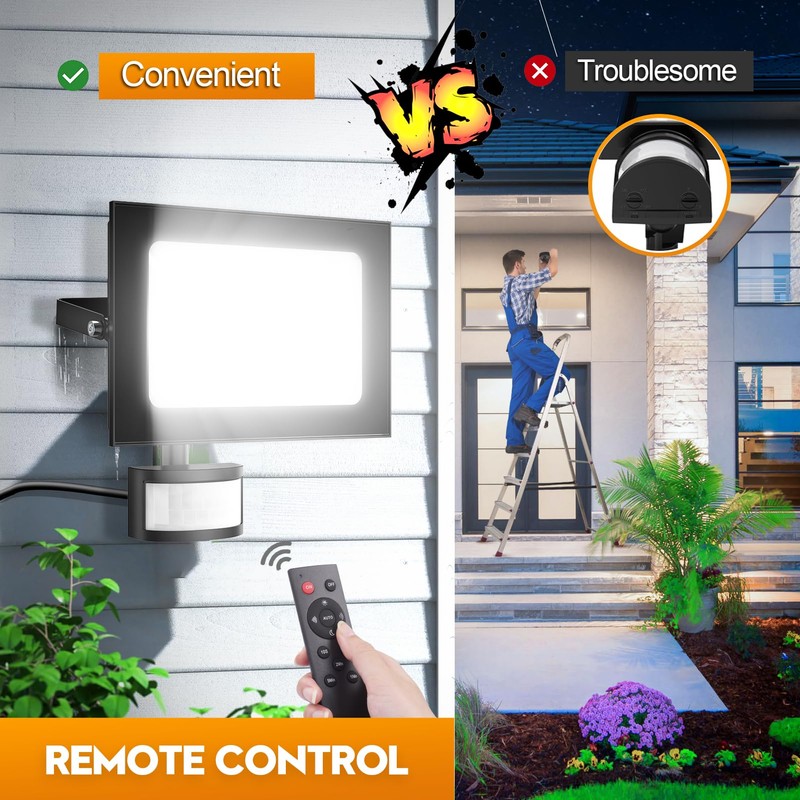 papasbox 50 W LED Spotlight with Motion Sensor Outdoor Light