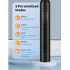 Sonic Electric Toothbrush, Equipped with 8 Replacement Brush Heads, a