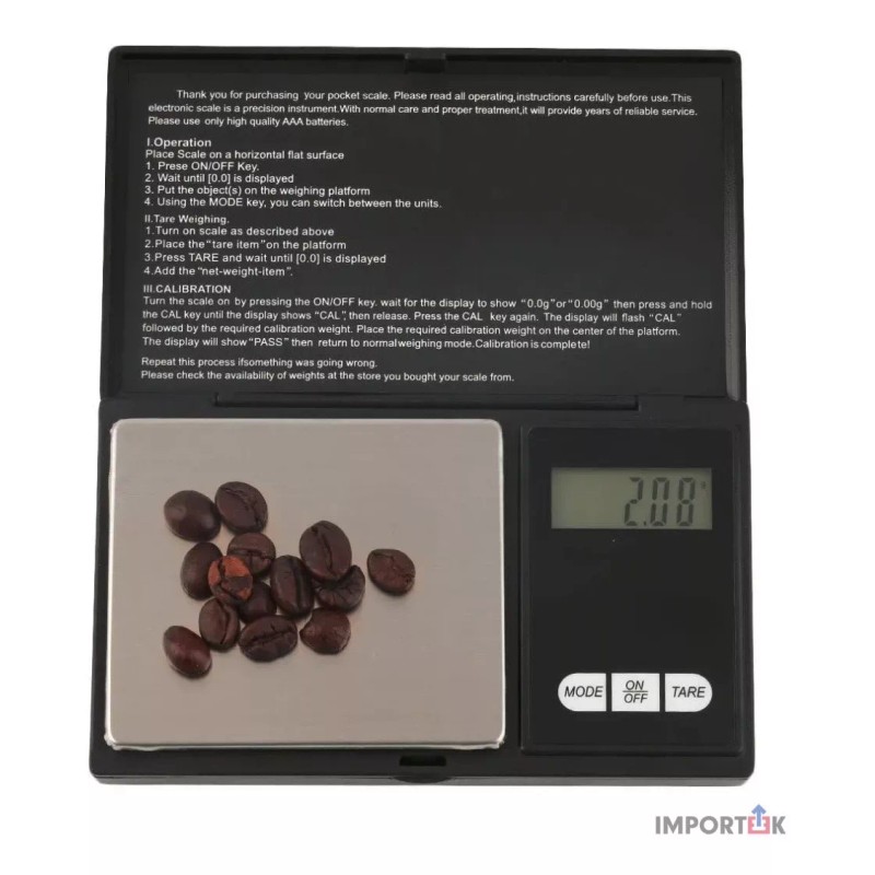 Importeek Bascula Balanza Digital Gramera Bolsillo Joyeria Portatil