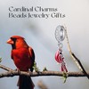 Cardinal Charms Beads Fits Charms Bracelets for Women 925 Sterling