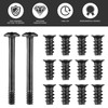 Hemobllo 60 Pcs Computer Case Fan Screws Kit: M5x10mm Carbon