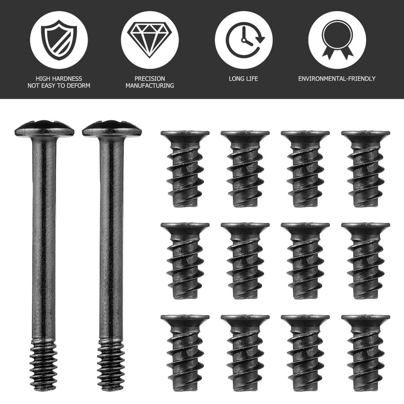 Hemobllo 60 Pcs Computer Case Fan Screws Kit: M5x10mm Carbon