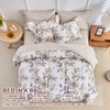Joyreap Queen Comforter Set- 7 Pieces Floral Bed in a