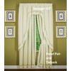 Today's Curtain, Hellina Tapework Panel Pair 84", Ecru, 4-Piece-Set, 80"