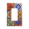 Wpshijia Decorative Outlet Covers Modern Red Mexican Talavera Morocco Ceramic