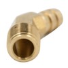 Legines Brass Hose Barb Fitting, 45 Degree Elbow, 3/8" Barbed