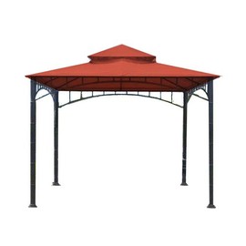 Garden Winds Replacement Canopy Top Cover for Summer Veranda Gazebo - Riplock 350 - Terra Cotta