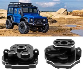 SG Store 2-Piece Gear Case Compatible with Traxxass TRX4M Defender 1/18 RC Crawler Upgrade Parts (Black)