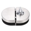 Glass Door Lock 97x65mm Split Type Brushed Polished Surface Replacement