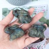 Artistone Labradorite Crystal Bunny Statue 2 inch Carved Rabbit Ornament