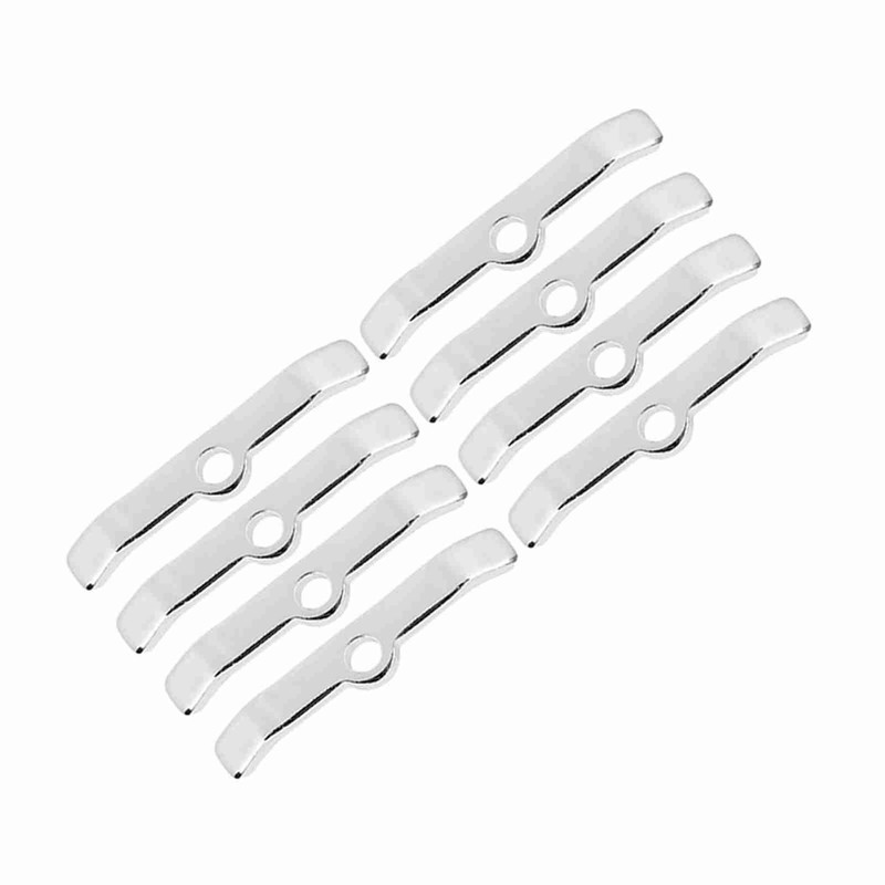 8pcs Chrome Valve Cover Hold-Down Tabs Spreader Bars Fit for