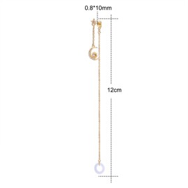 AoedeJ Anti-lost AirPods Holder earrings 14K Gold Plated Dangle Earring Wireless Earphone Holder Strap Compatible AirPods Pro 1 & 2 (Style 2)