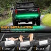 XRIDONSEN 48 inch Truck Green Tailgate Emergency Lights Strip Rear
