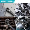 DURATECH 4-in-1 Reversible Ratcheting Wrench Set, Double Box End Wrench