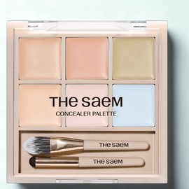 The Saem Cover Perfection Concealer Palette 6g, 02 Cover & Light, 1 piece / 더샘 커버 퍼펙션 컨실러 팔레트 6g, 02 커버 앤 라이트, 1개