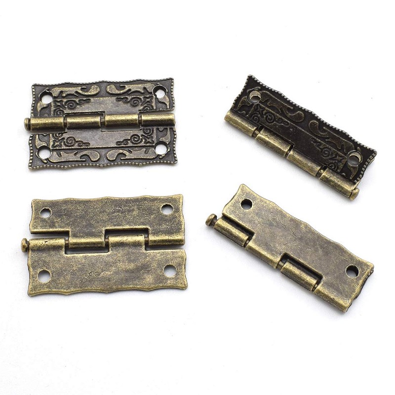 SDTC Tech Antique Engraved Latch Hasp Hinges and Box Corner