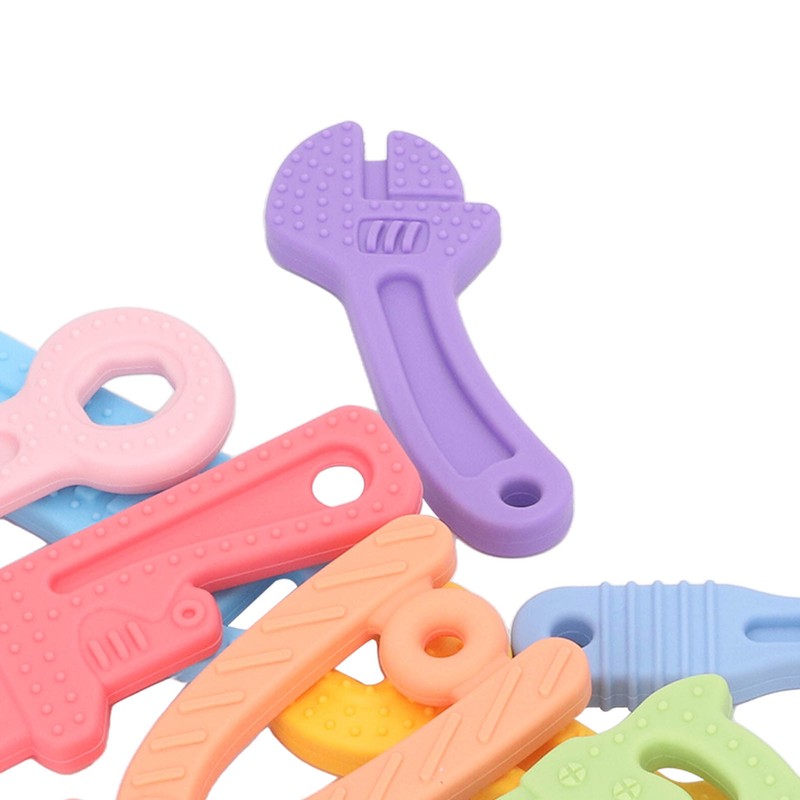 8Pcs Silicone Baby Teether Toys Soothe Babies Sore Gums Soft
