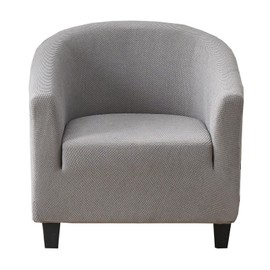KRFOONN Club Chair Slipcover Stretch Tub Chair Slipcover Removable Armchair Sofa Covers Jacquard Barrel Chair Cover Couch Cover Furniture Protector for Living Room Armchair Cover, B16