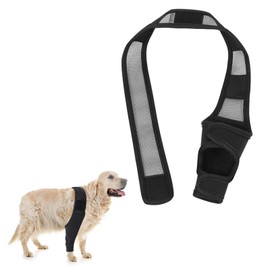 PARFCO Leckschutz Hund Hinterbein, Hunde Kniebandage Hinterbein für Vorder und Hinterbeine, Schwarz Leckschutz Hinterbein Hund für Ellbogenschutz Stütze, XL