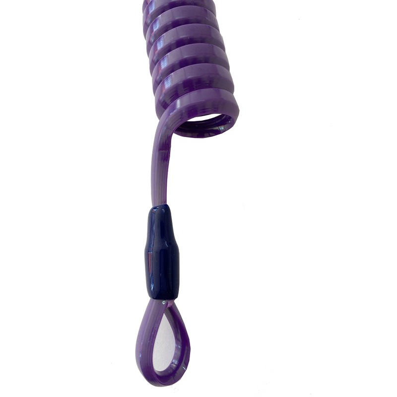 LLB SPORTS 2101 Coil Cord, Purple, S, Length: Approx. 8.3
