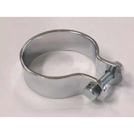 Steadfast Cycles 1-7/8" Exhaust Clamp Universal 48mm Motorcycle Muffler Clamp Chrome finish