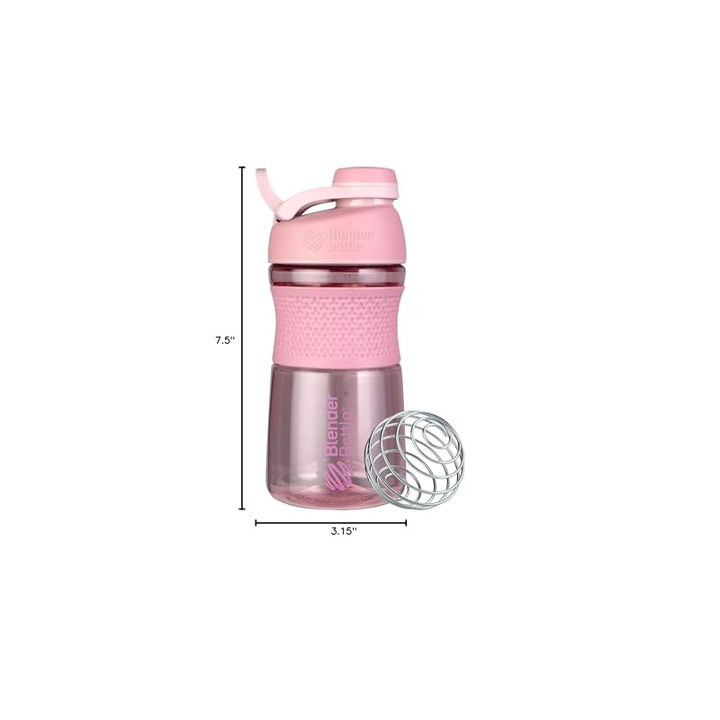 BlenderBottle SportMixer Shaker Bottle Perfect for Protein Shakes and Pre