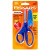 Fiskars Pointed-tip Safety-edge Blade Scissors with Sheath/Eraser Navy blue