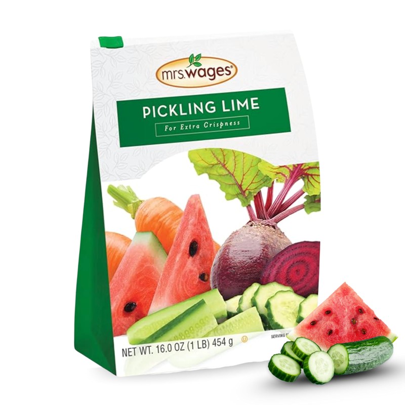 Mrs. Wages Pickling Lime, Easy-To-Make, Crispy Flavorful Pickles, Tasty Creations,