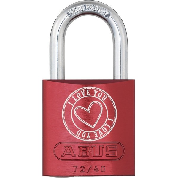 ABUS Aluminium Padlock 72/40 LoveLock 5, 09748