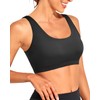 Tempt Me Women Black Sports Bra Bikini Top Push Up