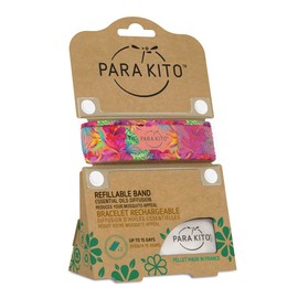 PARAKITO Mosquito Band Adult - Mosquito Band - Mosquito Bracelet - Mozzie Bands - Mozzie Bracelet - w/Natural Essential Oils, No DEET, No Alcohol, Waterproof. 30 Days Protection, 15 Days per Pellet, 2 Pellets per Pack (Summertime)