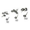 Rod Guide, Single Foot Stainless Steel, 7#, 8#, 10#, Fishing