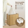 Greenstell Laundry Hamper with lid, No Install Needed, 130L Wicker