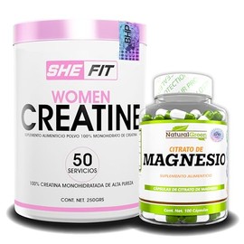 BHP NUTRITION- Women creatine, creatina monohidratada 100 pura, creatina para mujer (WOMEN CREATINE  MAGNESIO 100CAPS)                                