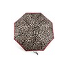 Fulton Minilite Shiny Leopard Print Umbrella, Strong Lightweight Wind Resistant