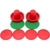 MOUJUCHI Air Hockey Pushers, 60mm Light Weight Air Hockey Red