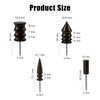 4pcs Leather Burnisher Bits for Rotary Tool, 4 Styles Leather