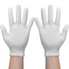 4 pares de guantes blancos, guantes de algodón transpirables para