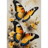 GHHKUD Butterfly Flowers Diamond Painting Kits for Adults, 5D DIY Full Drill Diamond Gem Art Stitch, 30 x 40CM