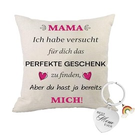 Mother's Day Gift Gifts for Mum Best Mum Gift Birthday Gift for Mum Cushion Cover 45 x 45 cm Gift Ideas for Mother from Daughter Son for Birthday Mother's Day Christmas New Year
