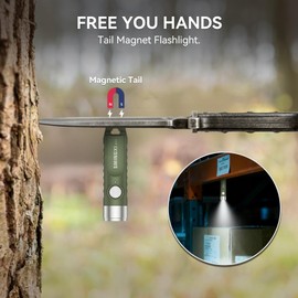 SMINGXI A11 Rechargeable Keychain EDC Mini Flashlight with Magnetic