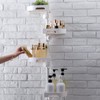shuang qing 4-Tier Corner Shower Caddy Tension Pole Organizer -