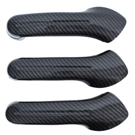 Door Handle Cover Pull Handle Window Switch Panel Interior Door Handle Trim Window Glass Plate Knob Door Handle Interior Door Handle Strip Carbon for Bora Golf 4 1999-2004