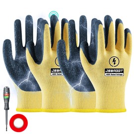 JSBAGGT Rubber Gloves, 2 PC 400 V, Insulated Gloves, Work Gloves, Electrician Gloves, Anti-Static Gloves, Work Gloves, Voltage Resistant Gloves, Flame Retardant Insulation Gloves, Can Be Used for a