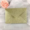 Lucky Star 25 PCS A7 Light Gold Sparkle Glitter Envelopes,5.35 x 7.7 inches, Perfect for 5x7 Weddings,Invitation Cards,Birthday Greeting Invite